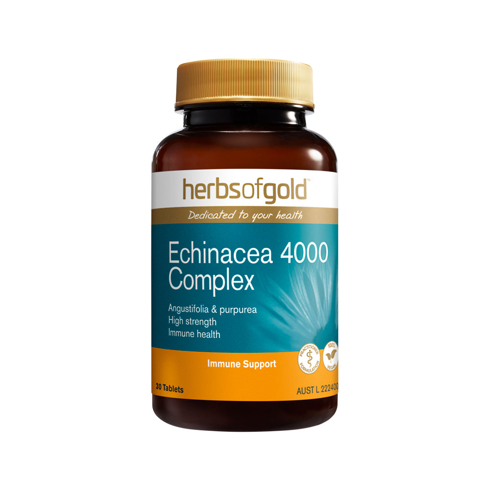 Herbs of Gold Echinacea 4000 Complex 30 Tablets