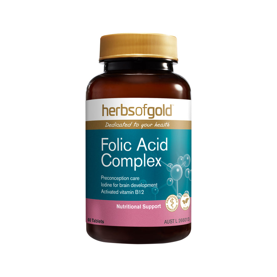 Herbs of Gold Folic Acid Complex 60 Tablets