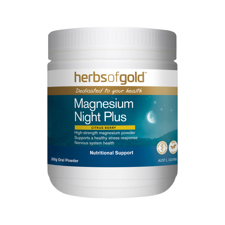 Herbs of Gold Magnesium Night Plus Citrus Berry Oral Powder 300g 
