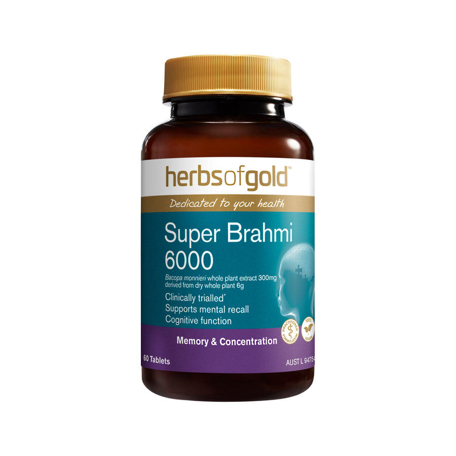 Herbs of Gold Super Brahmi 6000 60 Tablets