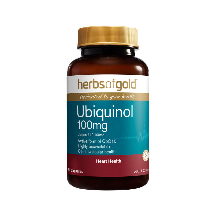 Herbs of Gold Ubiquinol 100mg 60 Capsules