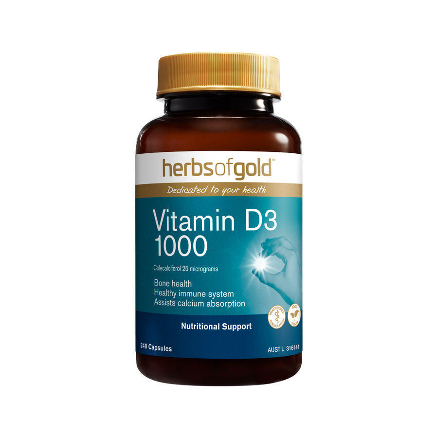 Herbs of Gold Vitamin D3 1000 240 Capsules
