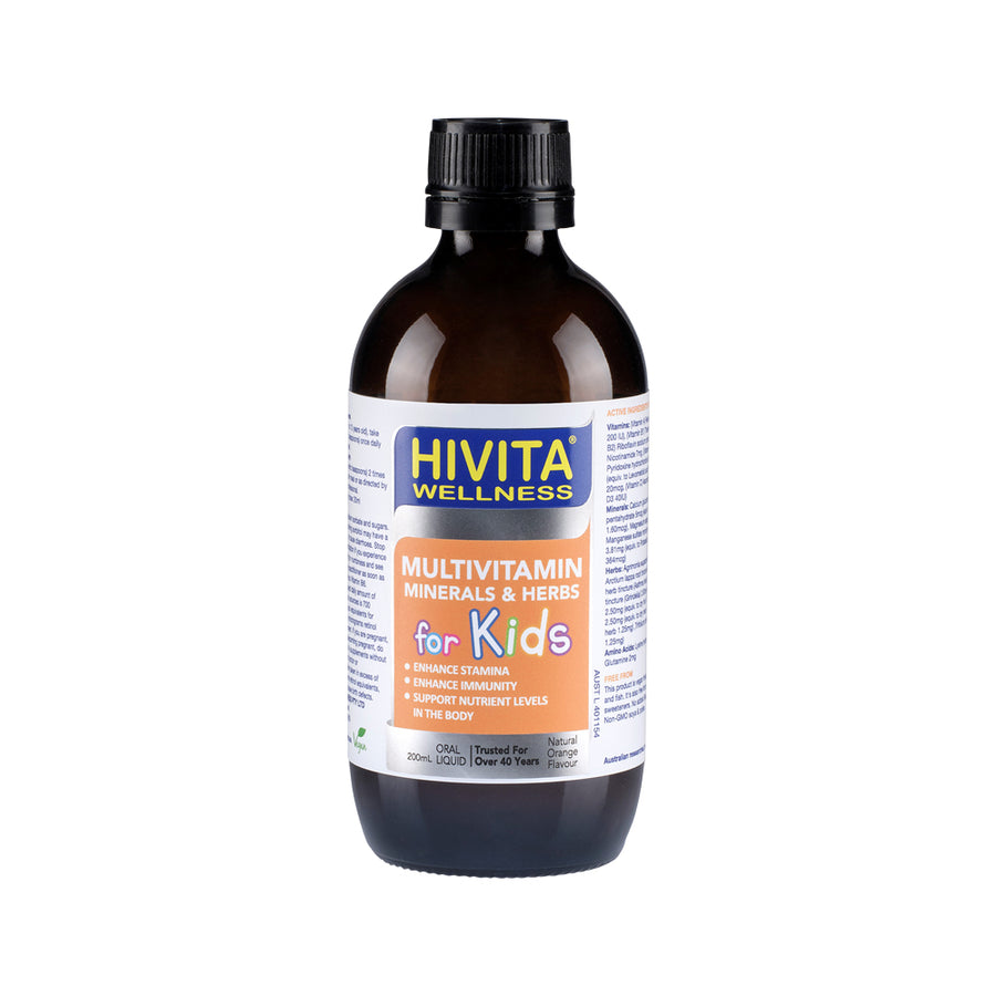 Hivita Wellness Multivitamin Minerals and Herbs for Kids 200mL