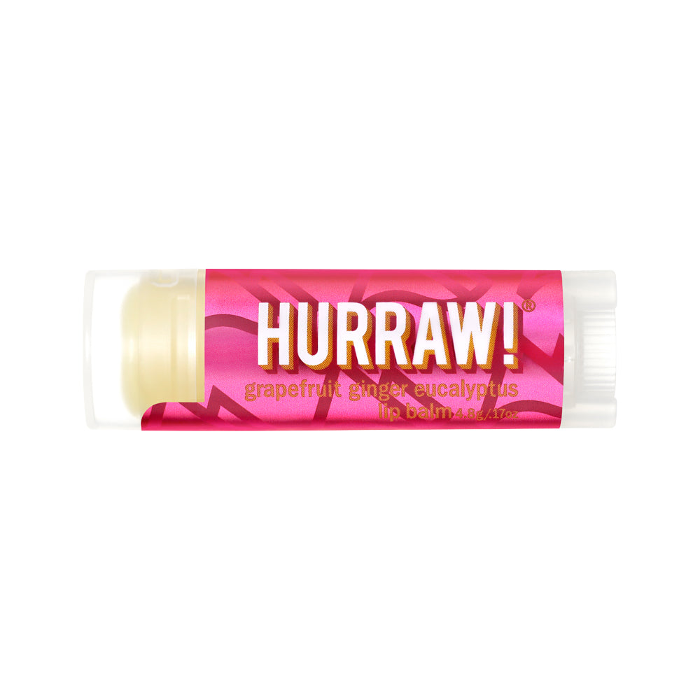 Hurraw! Org Lip Balm Grapefruit Ginger Eucalyptus 4.8g