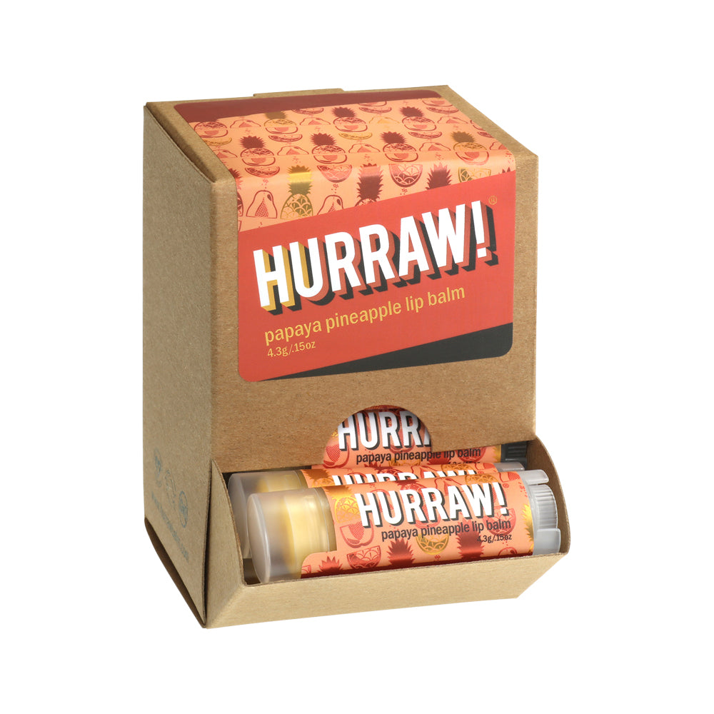 Hurraw Organic Papaya Pineapple Lip Balm 4.3g