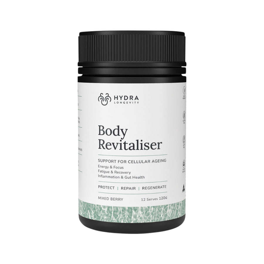Hydra Longetivity Body Revitaliser Mixed Berry 120g