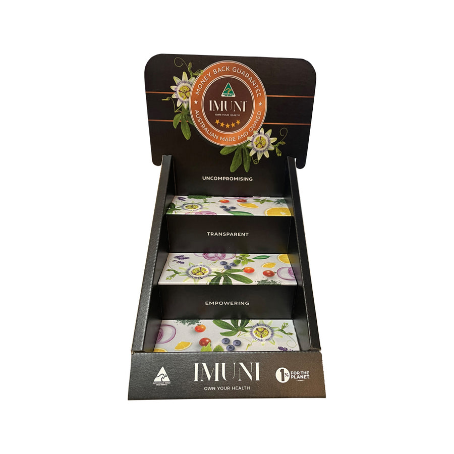 IMUNI Display Stand Counter Cardboard EMPTY