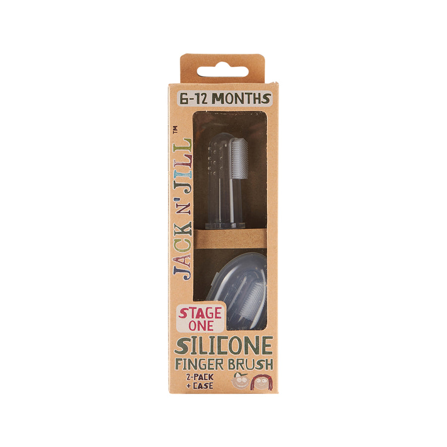 Jack N' Jill Sil Finger Brush Stage 1 (6 to 12 months) 2Pk