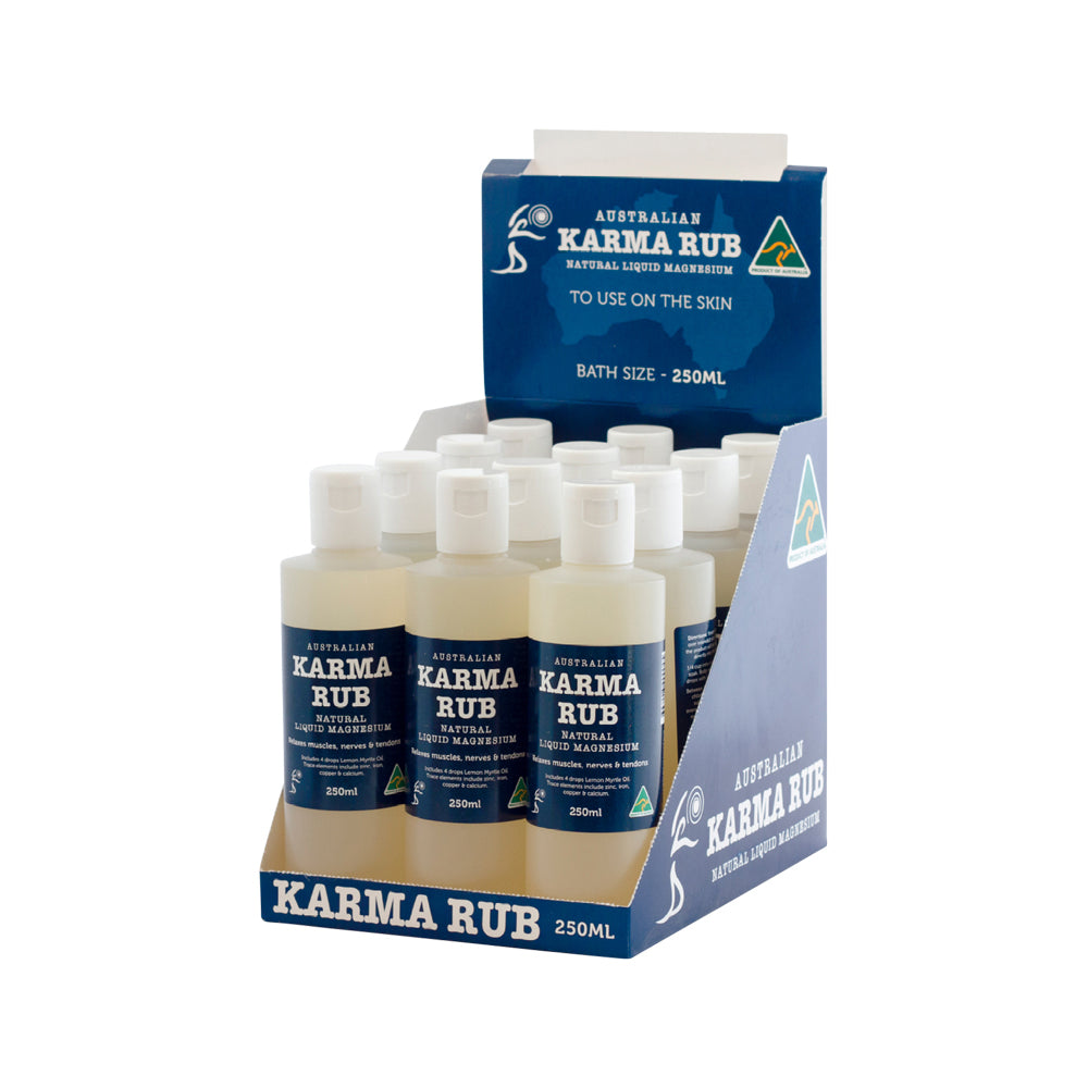Karma Rub Liquid Magnesium 250ml x 12 Display