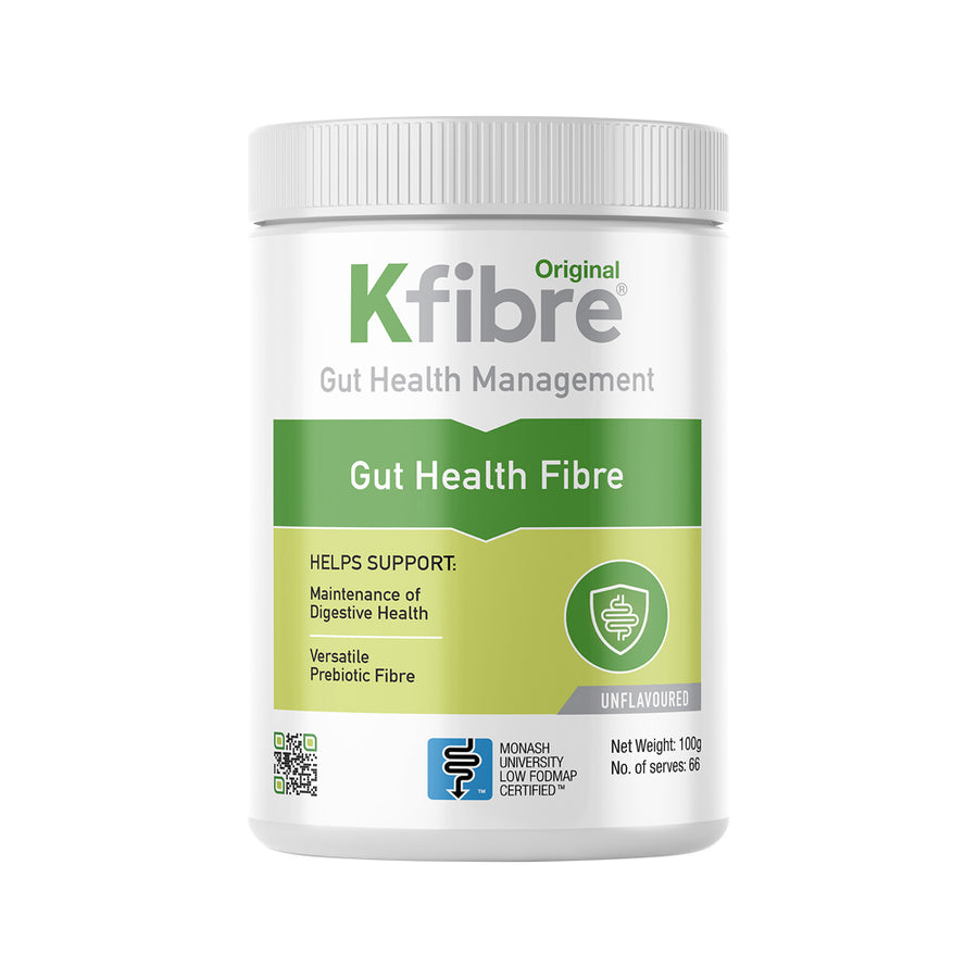 Original Kfibre Gut Health Management Gut Health Fibre Unflavoured Tub 100g