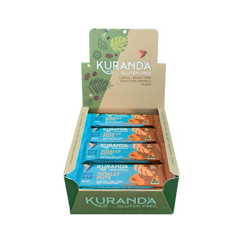 Kuranda Wholefoods Gluten Free Protein Bars Totally Nuts 50g x 16 Display