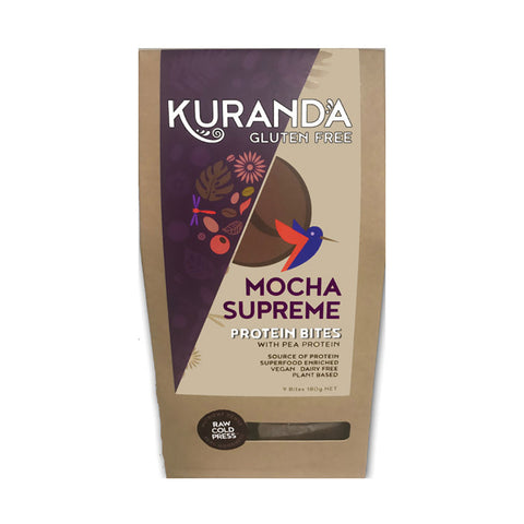 Kuranda Wholefoods Gluten Free Protein Bites Mocha Supreme 20g x 9 Pack