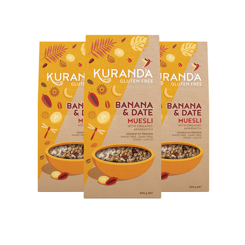 Kuranda Gluten Free Muesli Banana and Date 3kg