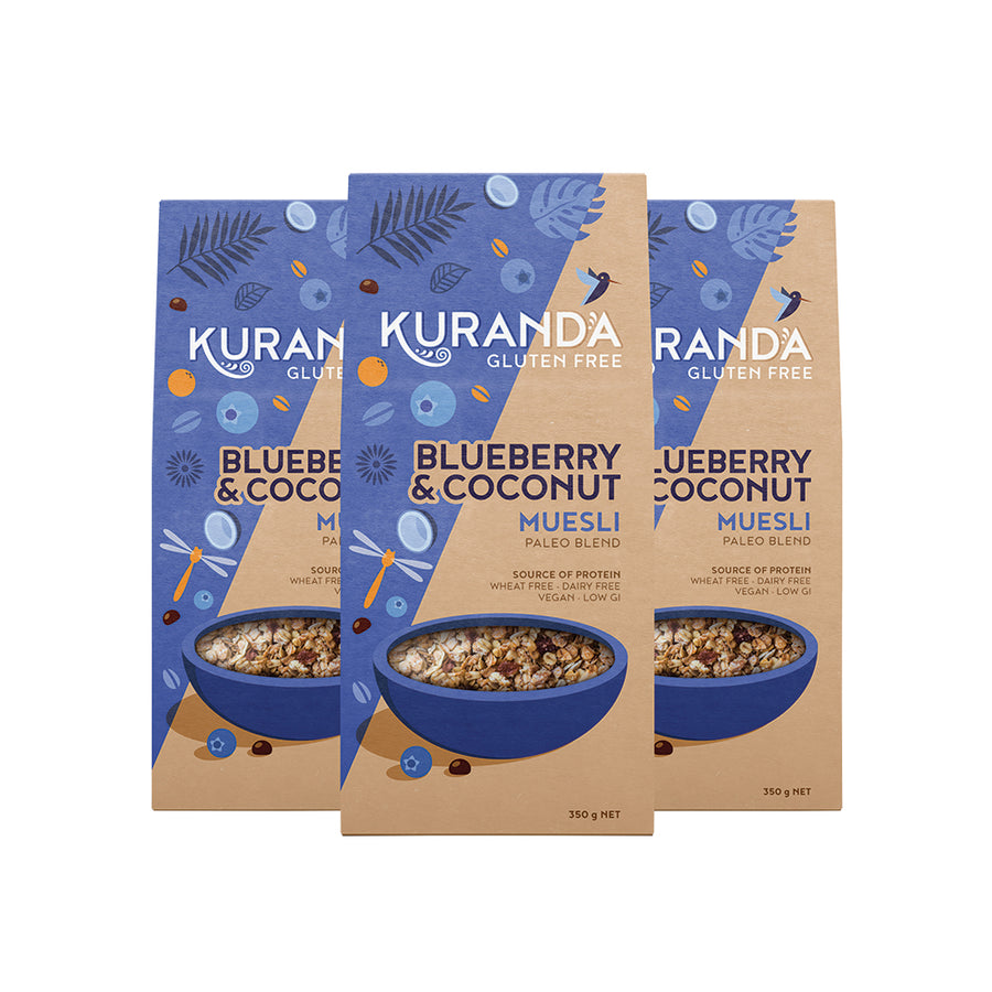 Kuranda Gluten Free Muesli Blueberry Coconut (Paleo Blend) 2.8kg
