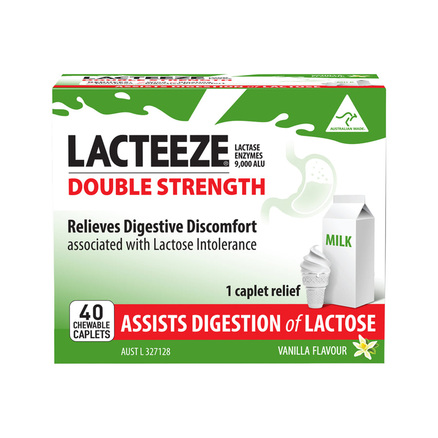 Lacteeze Double Strength Chewable 40c