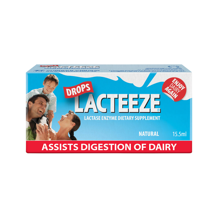 Lacteeze Drops Lactase Enzyme Dietary Supplement 15.5ml