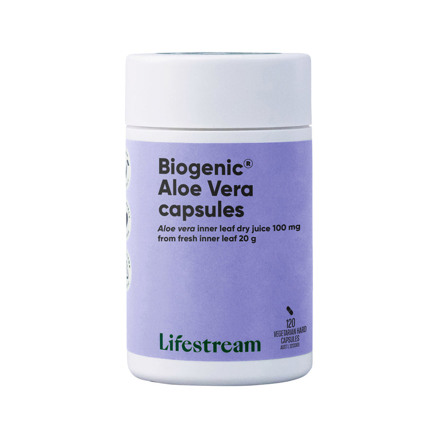 Lifestream Aloe Vera Biogenic Capsules 120vc