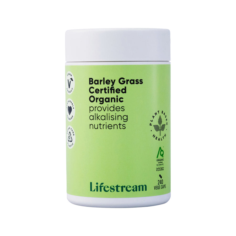 Lifestream Barley Grass Certified Organic 240 Vegie Capsules