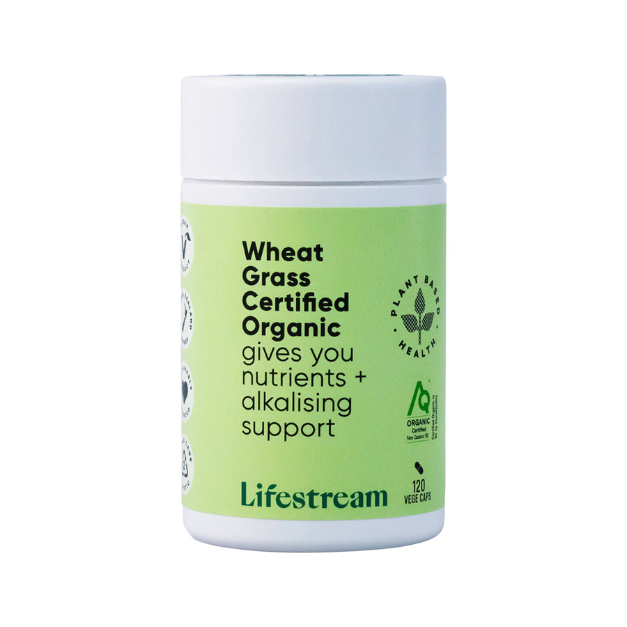 Lifestream Org Wheat Grass 120vc
