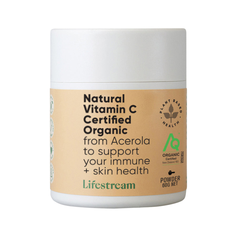 Lifestream Organic Vitamin C from Acerola Powder 60g