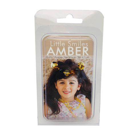 Little Smiles Amber Kids Necklace (36 to 47cm) Dark Multi