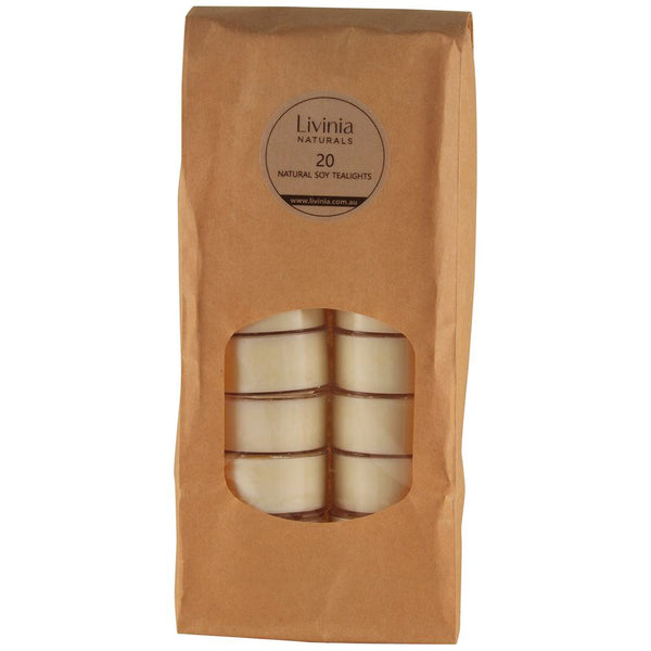 Livinia Naturals 20 Natural Sky Tealights 20 Packs