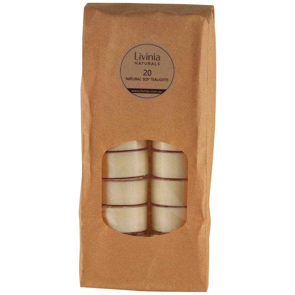 Livinia Naturals 20 Natural Sky Tealights 20 Packs