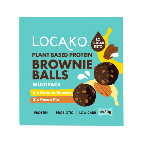 Locako Plant Based Protein Brownie Balls Multipack 30g