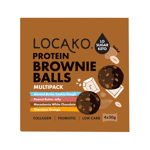 Locako Brownie Ball Prot Multipack 30g x 4 Pack