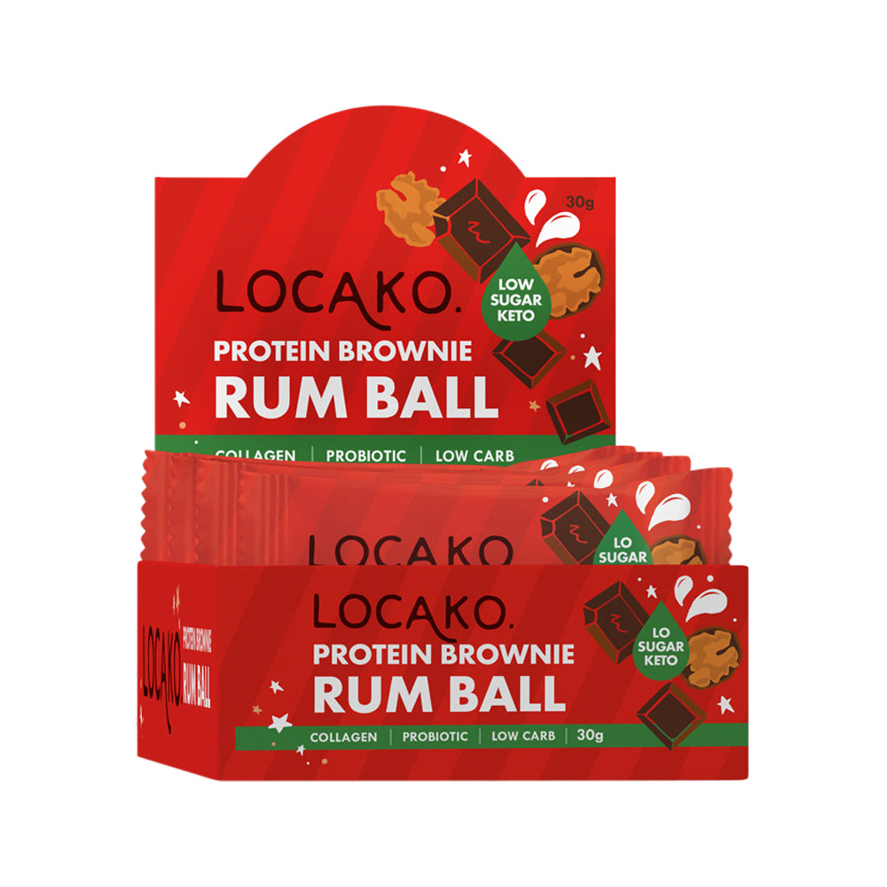Locako Brownie Ball Prot Rum Ball 30g x 10 Disp