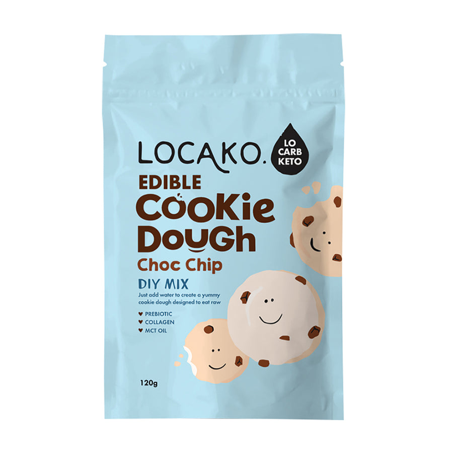 Locako Edible Cookie Dough Choc Chip DIY Mix 120g