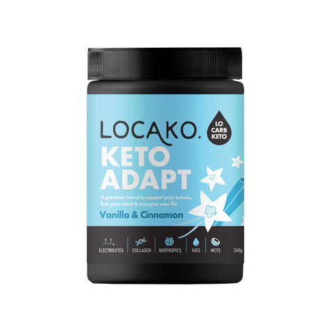 Locako Keto Adapt Vanilla and Cinnamon 240g