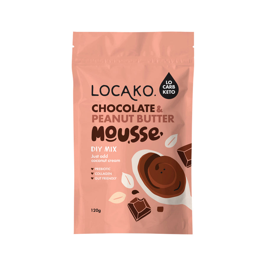 Locako Chocolate and Peanut Butter Mousse DIY Mix 120g