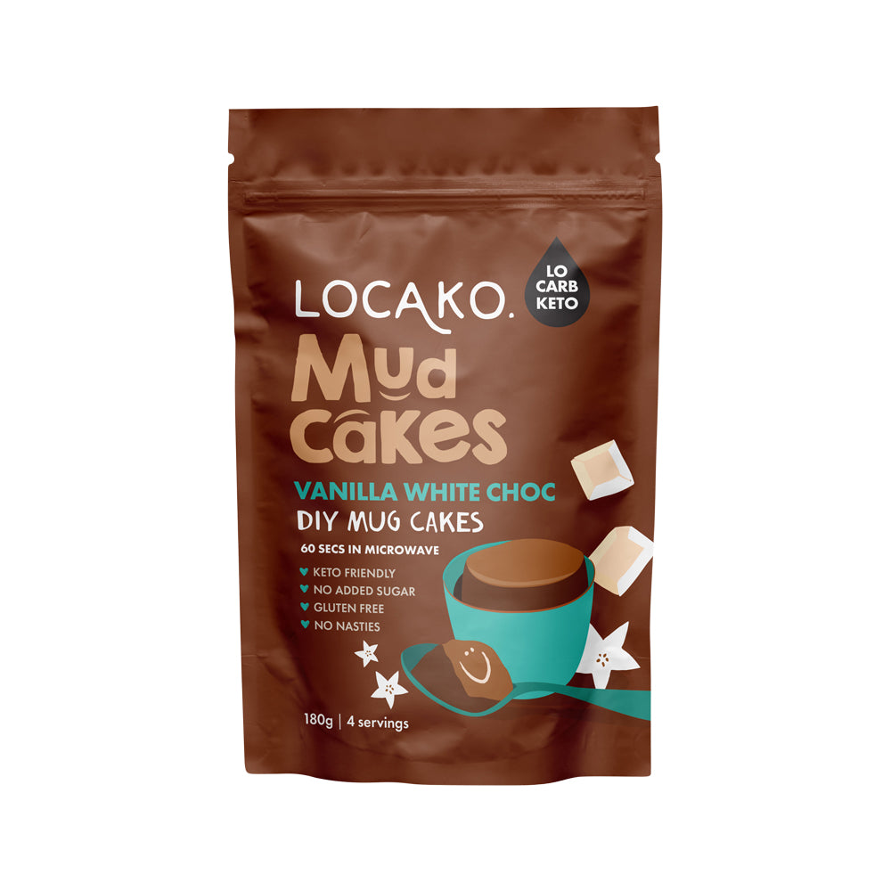 Locako Mud Cakes Vanilla White Choc (DIY Mug Cakes) 180g
