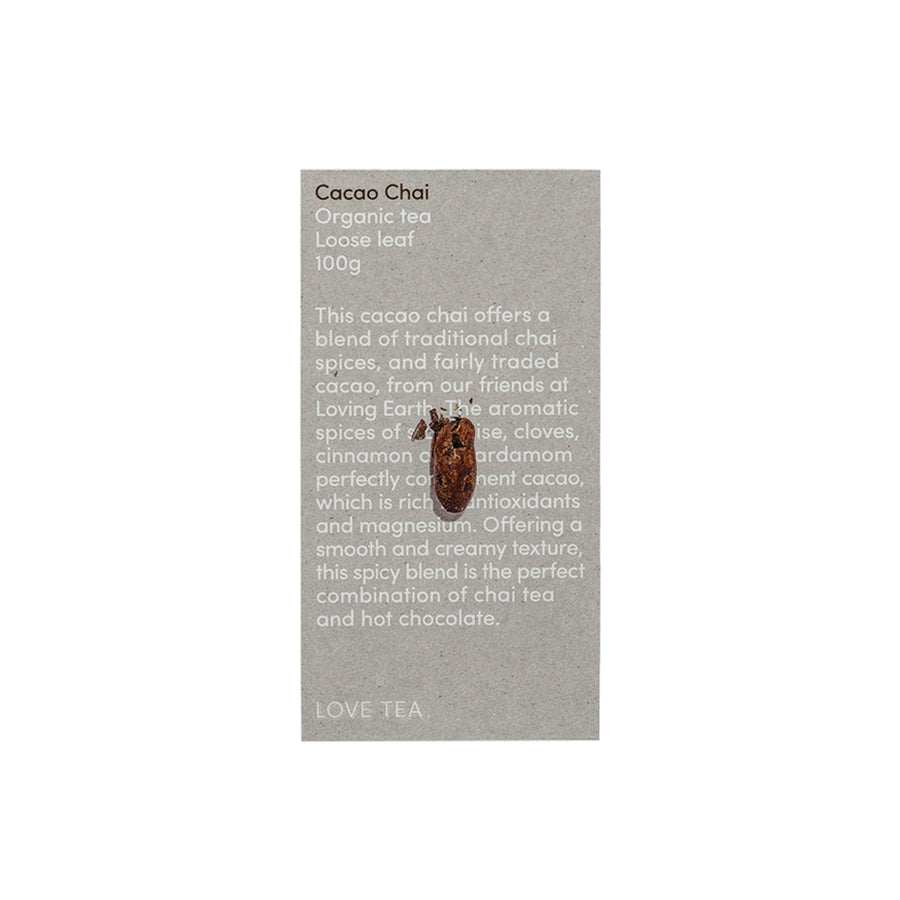 Love Tea Organic Cacao Chai Loose Leaf 100g