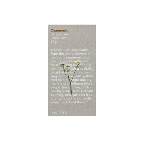 Love Tea Chamomile Organic Tea Loose Leaf 50g