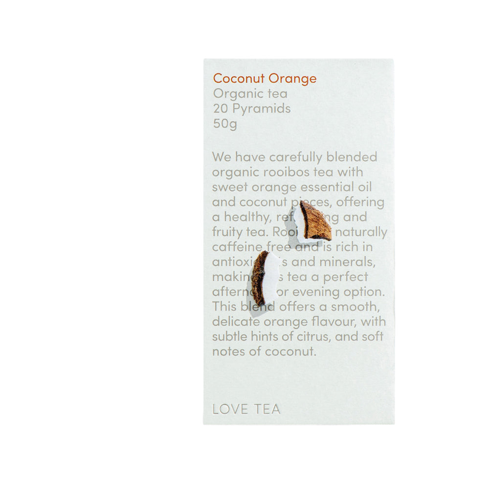 Love Tea Organic Coconut Orange x 20 Pyramids