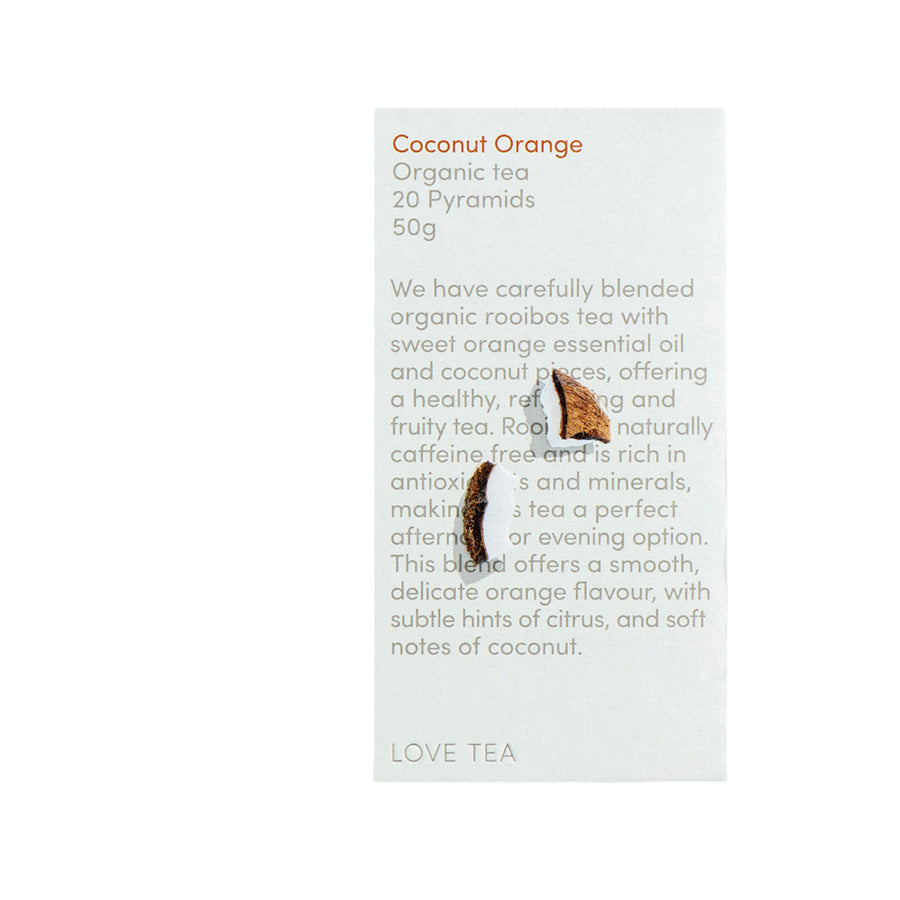 Love Tea Organic Coconut Orange x 20 Pyramids