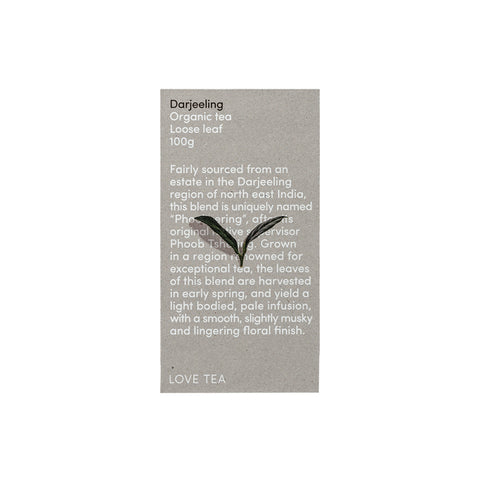 Love Tea Organic Darjeeling Loose Leaf 100g