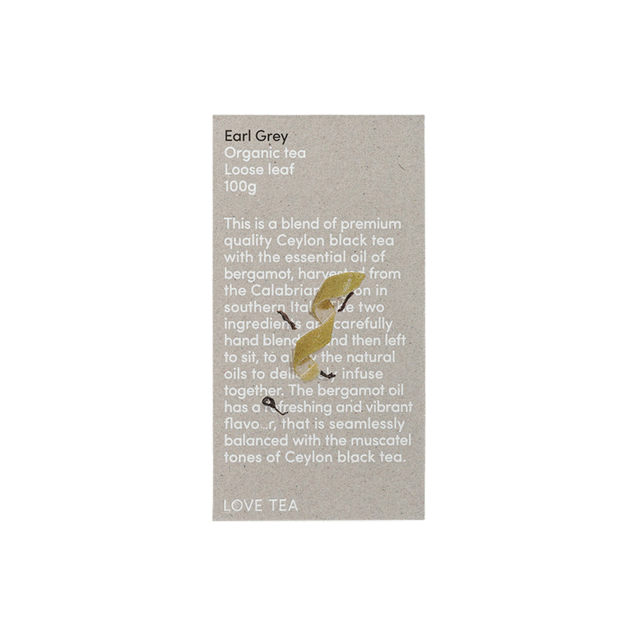 Love Tea Organic Earl Grey Loose Leaf 100g
