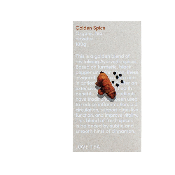 Love Tea Golden Spice Organic Tea Powder 100g