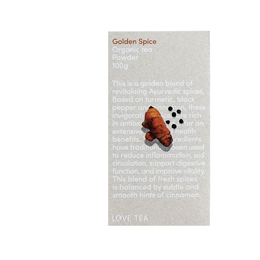 Love Tea Golden Spice Organic Tea Powder 100g