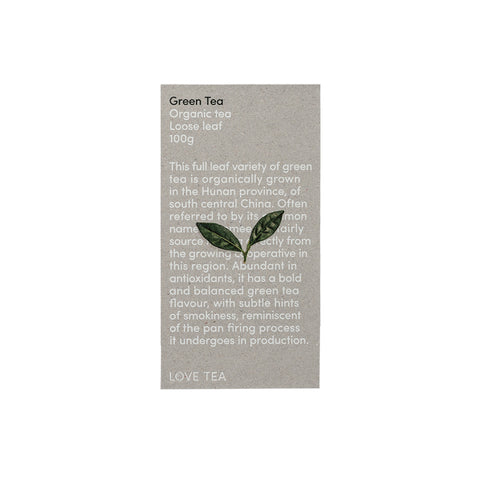 Love Tea Organic Green Tea Loose Leaf 100g