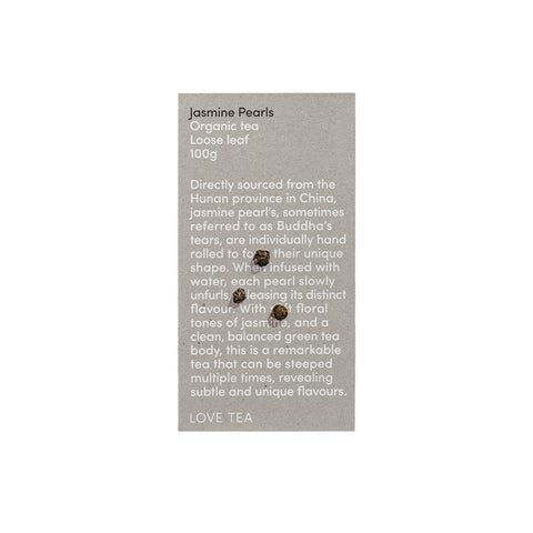 Love Tea Organic Jasmine Pearls Loose Leaf 100g