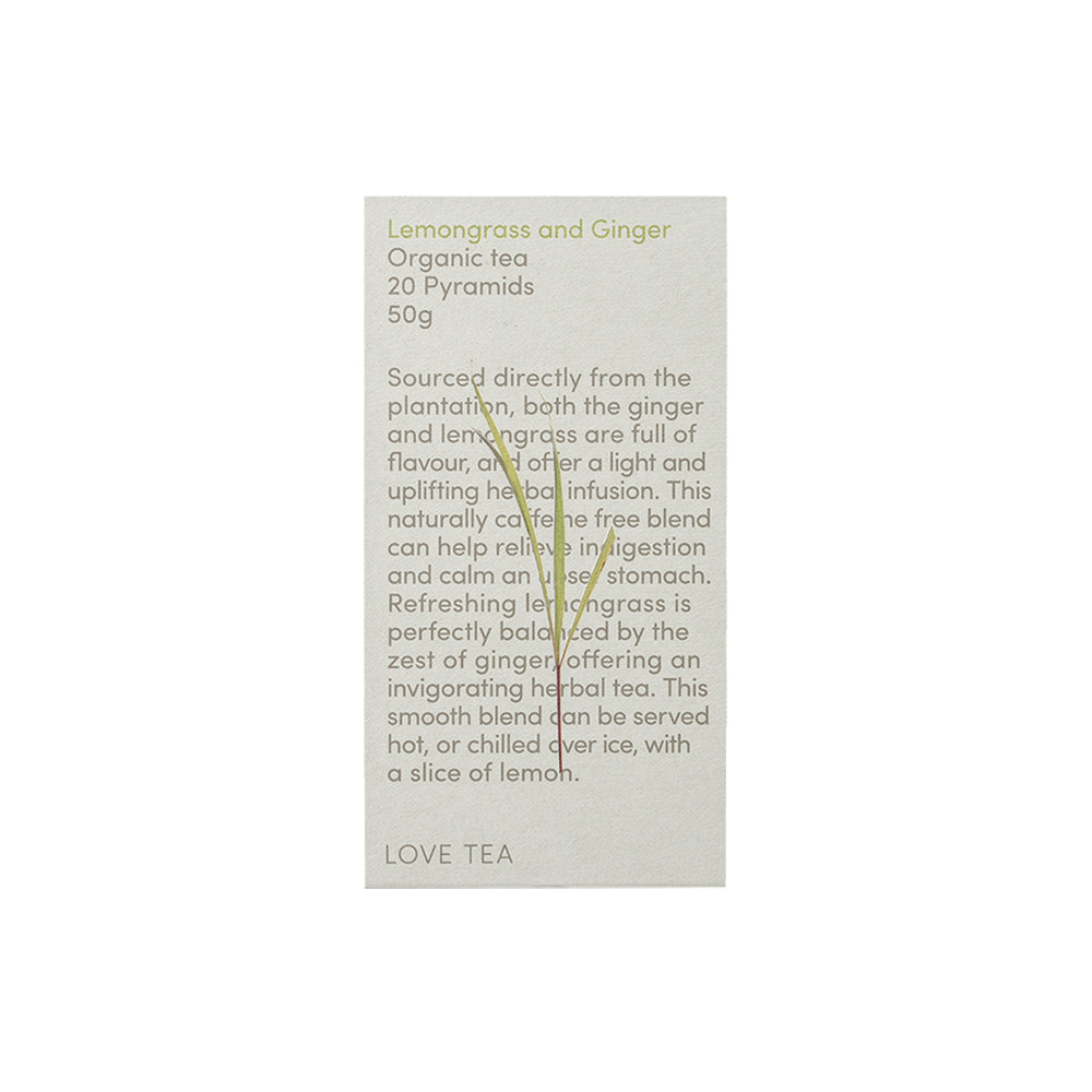 Love Tea Lemongrass and Ginger Organic Tea 50g