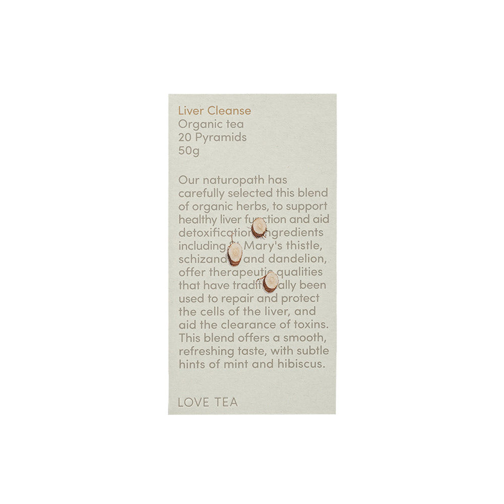 Love Tea Organic Liver Cleanse x 20 Pyramids