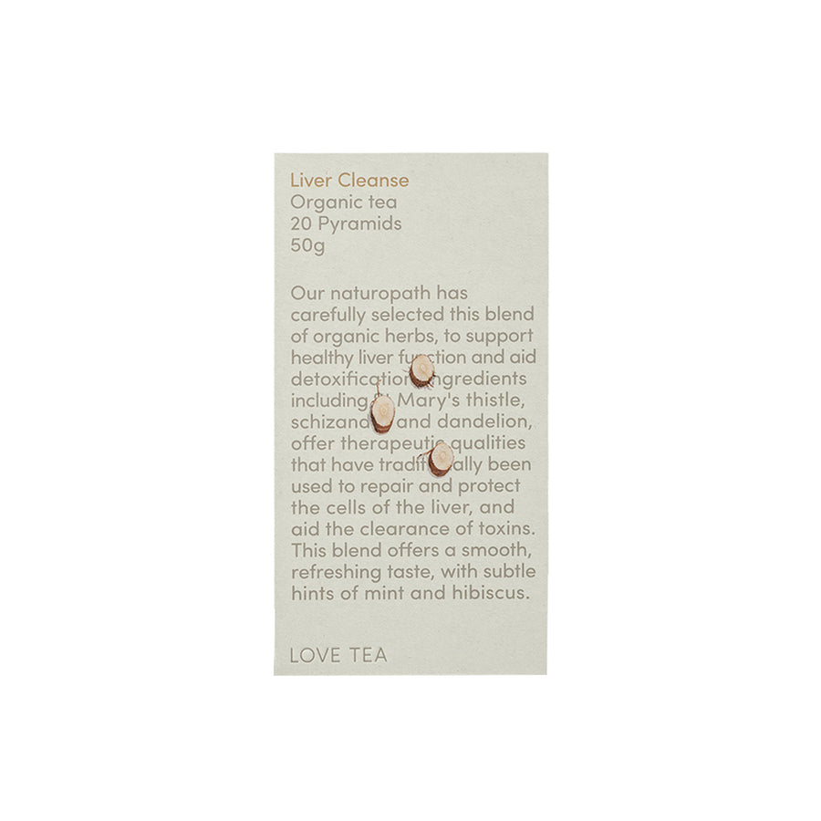 Love Tea Organic Liver Cleanse x 20 Pyramids
