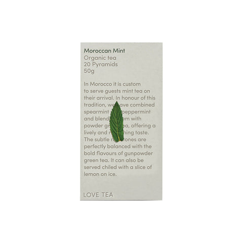 Love Tea Moroccan Mint Organic Tea 50g x 20 Pyramids