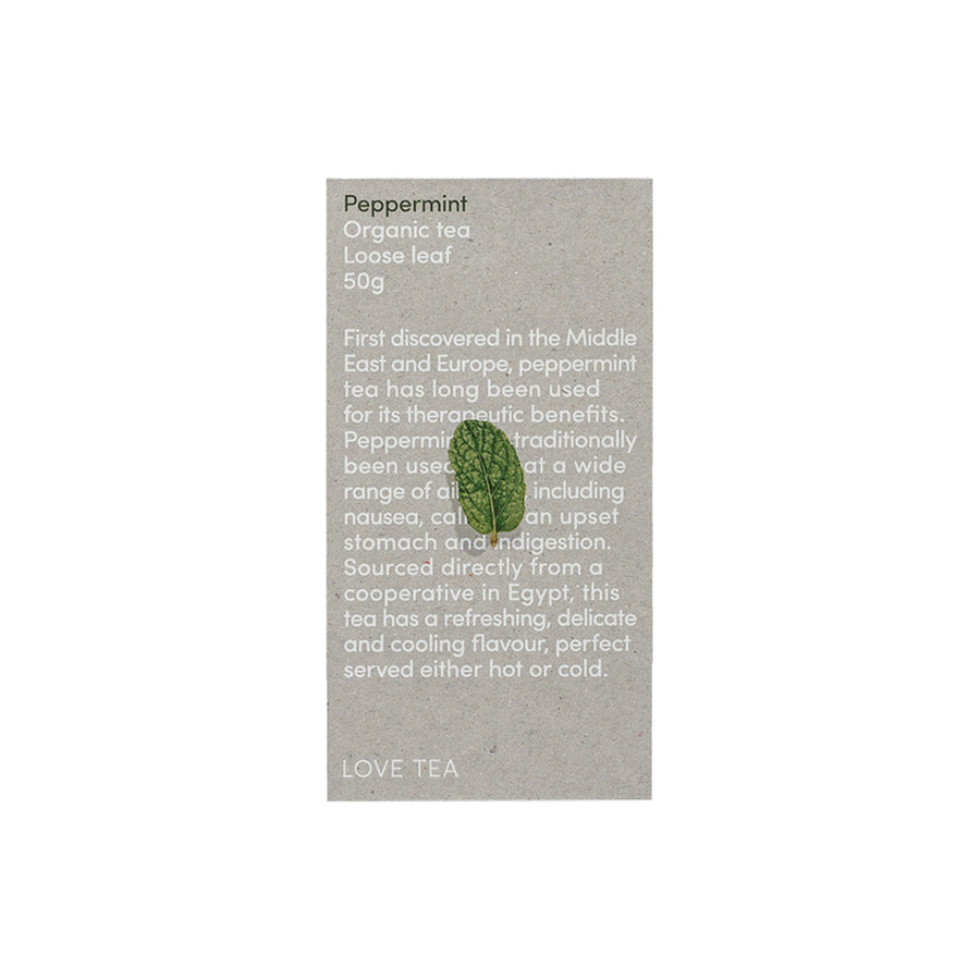 Love Tea Organic Peppermint Loose Leaf 50g