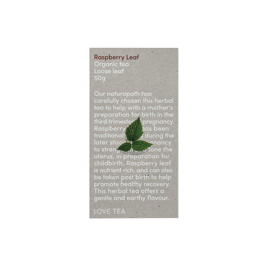 Love Tea Organic Raspberry Leaf Loose Leaf 50g